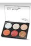 Fine Powder 6-Piece Highlighter & Blusher Palette – Shimmering Illuminator and Blush Set 6 in 1 - 2