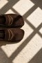 Royn Brown Women's Genuine Leather Suede Loafer Shoes - 4