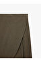 High Waist Double Breasted Pleated Wide Leg Trousers with Pocket Detail - 3