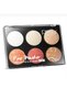 Fine Powder 6-Piece Highlighter & Blusher Palette – Shimmering Illuminator and Blush Set 6 in 1