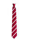 Red Silk Tie with White Stripes – 8 cm Wide - 7