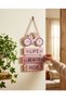 "Life is a Beautiful Ride" Wooden Wall Hanging Sign - Vintage Floral Bicycle Wall Decor Plaque - 2