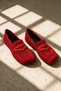Royn Red Women's Genuine Leather Suede Loafer Shoes - 2