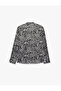 Classic Collar Buttoned Long Sleeve Satin Leopard Shirt - 2