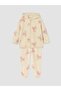 Printed Baby Girl Cardigan and Booties Pants Set (W6) - 3