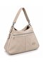 Women's Suede Zipper Detailed Shoulder Bag - 3