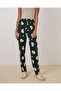 4323 Patterned Pajama Bottoms - Y.Zümrüt - 3
