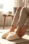 Women's Owl Figured Plush House Slippers. Soundproof Thick Sole Slippers - 4