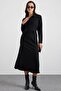 Front Tie Dress Black 9480-E - 6