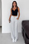 Women's Plain 3 Thread Baggy Loose Fit Sweatpants - 4