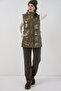 Women's Shiny Inflatable Vest 5218 - Khaki - 2