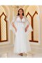 Special Design Classic Lace Detailed 2-Piece Long Nightgown and Dressing Gown Set in a Box - 2