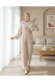 7023 strap gardener overalls - beige