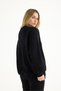 Women's Black 3 Thread Raster Oversize Sweatshirt - 6