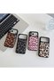 iPhone 17 Pro Compatible Fluffy Leopard Patterned Soft Textured Premium Case with Camera Protection - 5