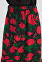 8010 Patterned Chiffon Skirt - F. Black - 3