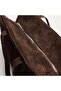 Men's Brown Suede Textured Handbag - 3