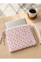 Small Flowers Patterned Tablet Case Zippered Handmade Bag - 2