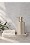 Polyresin Soap Dish with Gold Head and Oval Polyresin Stand Set