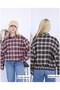 Plaid Detail Lapel Epaulet Seasonal Coat-Wide Fit - 3