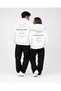 Sevgili Kombini 2-Piece Oversize Unisex Social Zone Text Printed Hooded Sweatshirt Hoodie