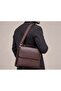 Genuine Leather Men's Briefcase Shoulder and Hand Bag Brown Color - 3