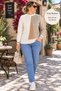 Women's Young Sports Casual Mercerized Three Color Gradient Sweater - 2