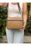 Genuine Leather, Crossbody Strap, Casual Bag, Women's Shoulder Bag, Tan, 24*20*8 cm - 4