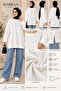 Women's Tunic with Sim Shimmer, Comfortable Fit, White Tunic - 3