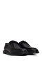 Men's Black Lace-Up Leather Casual Shoes Wm800003Df - 2
