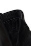 Women's Black Zippered Short Thick Heeled Leather Boots Wf220008Dv - 7