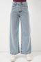 Women's Wide Leg High Waist Palazzo Jeans 6656 - A.Blue