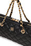 Women's Black Long Strap Quilted Mini Crossbody Bag 26Sbd2030Kp - 8