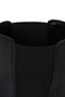 Women's Black Thick-Soled Leather Chelsea Boots Wf190047Dv - 7