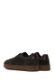 Men's Anthracite Lace-Up Thick Soled Suede Leather Sneaker Wm660016Ds - 6