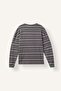Boxy Fit Crew Neck Striped Sweatshirt H4882Ax26Au - 2