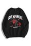 Stylish Comfortable Women'S/Men's Unisex Cotton Special Design Sweatshirt 2385 - 3