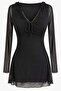 V-Neck Tulle Dress - 5
