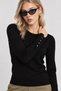 Button Detailed Knitwear Sweater Lmx0103 Black - 3