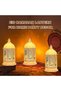 فانوس رمضان صغير للزينة، فانوس معلق بأسلوب مغربي مع إضاءة LED لعيد مبارك، قطعتان - 4