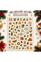 December New Year and Winter Themed Holographic Decorative Sticker – 1 Sheet