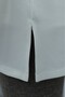 Slit Crew Neck Combed Cotton Sweatshirt with Tie at the Waist -White - 8