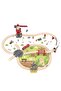 Electric High-Speed Toy Train Set with Wooden Track,Educational Building Toy for Kids