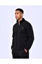 Authentic Karl Men's Black Regular Sherpa Coat - 2