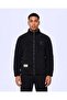 Authentic Karl Men's Black Regular Sherpa Coat