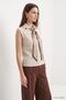 Scarf Polo Collar Sweater - 3