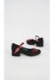 A.200 Leopard Detailed Girls' Heeled Shoes-Black-Leopard - 25 - 3