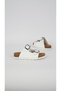 An-312 Genuine Leather Cork Sole Anatomical Slippers P.F.G.-Silver - 27 - 2
