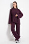 Asymmetric Modal Suit 26173 - Mürdüm