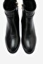 Premy Black Leather Buckle Women's Boots - 4